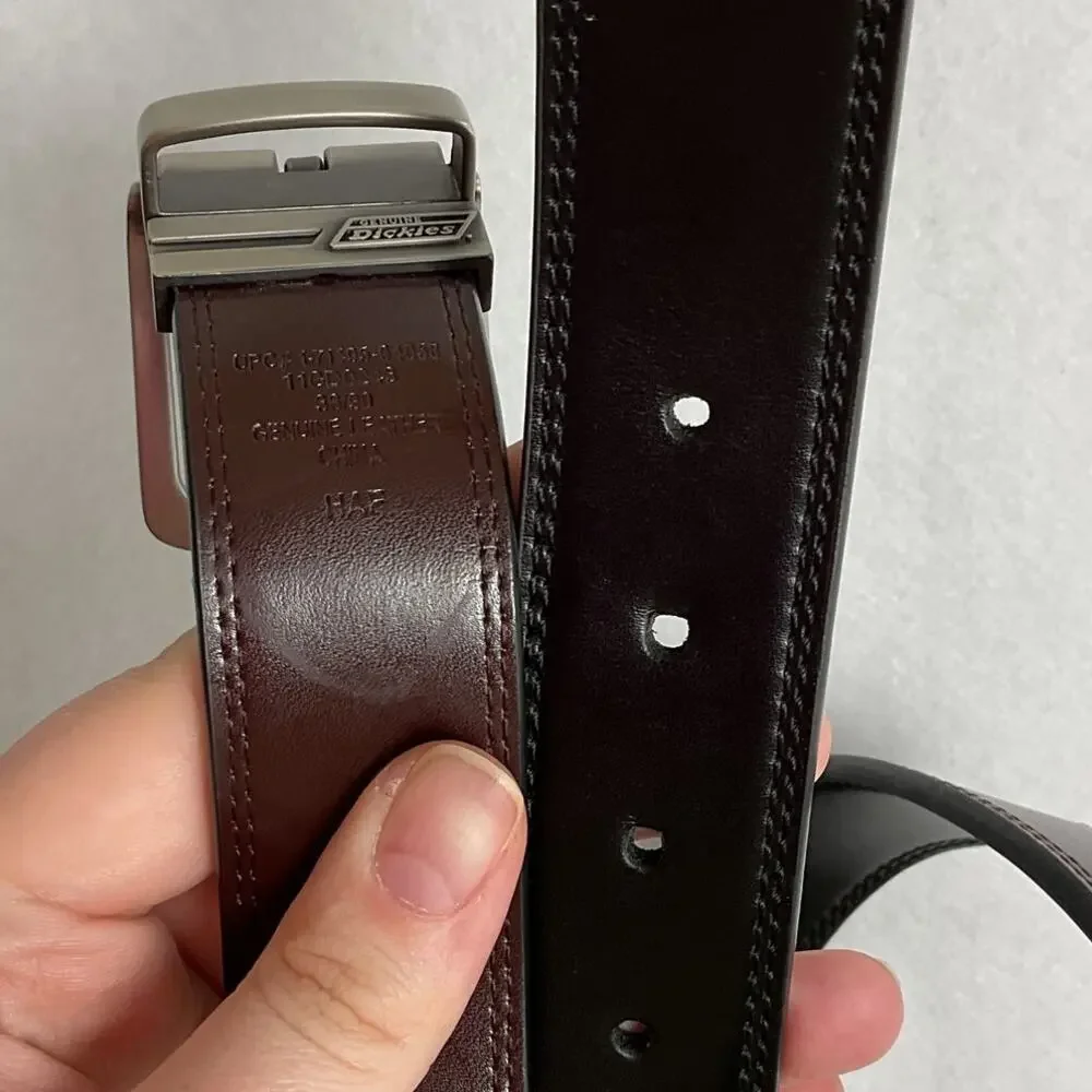 Dickies Mens Reversible Belt Black and Brown